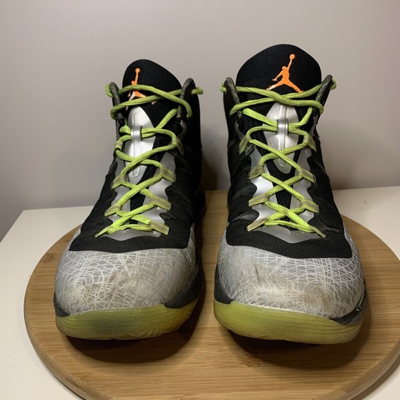 NIKE AIR JORDAN SUPER.FLY 2 Mens Size 11.5 Shoes BLACK Gray 640315-025 Sneakers - Picture 2 of 8